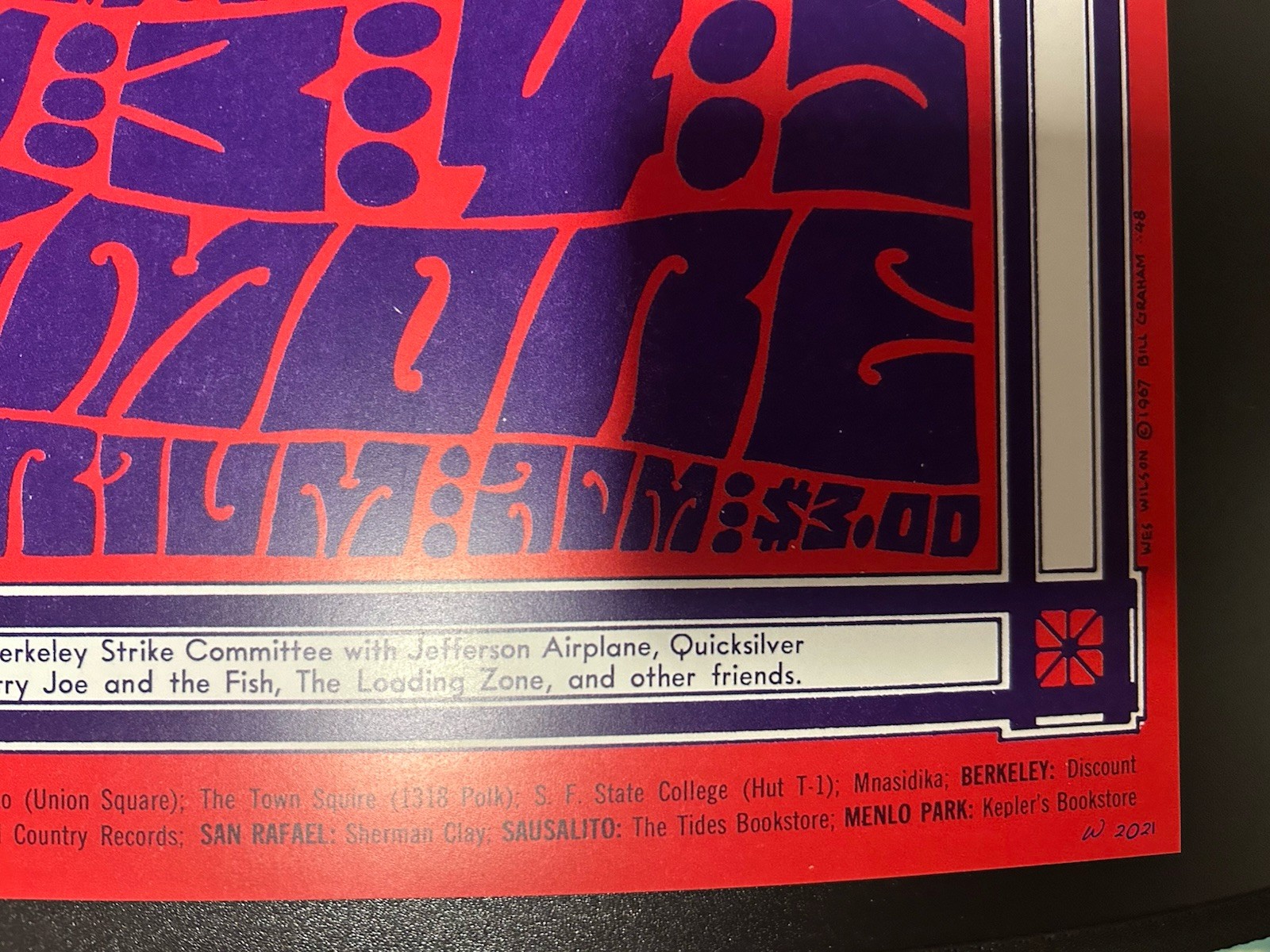 2021-(2)-FILLMORE BG-48-RE-PRINT VARIANT POSTERS-JEFFERSON AIRPLANE/QMS-W.WILSON