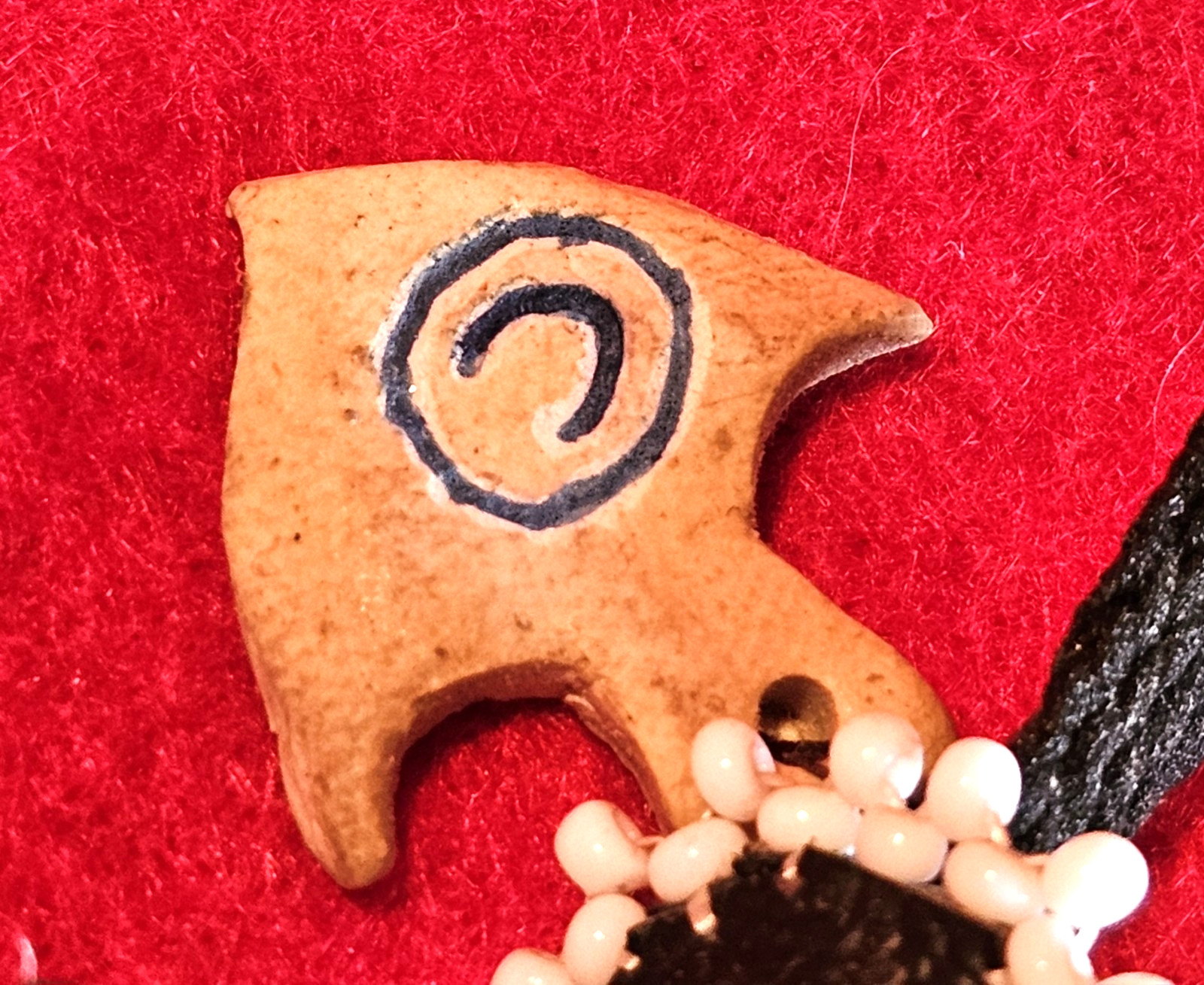 Ornate Cowire Shell Buffalo Tooth Necklace