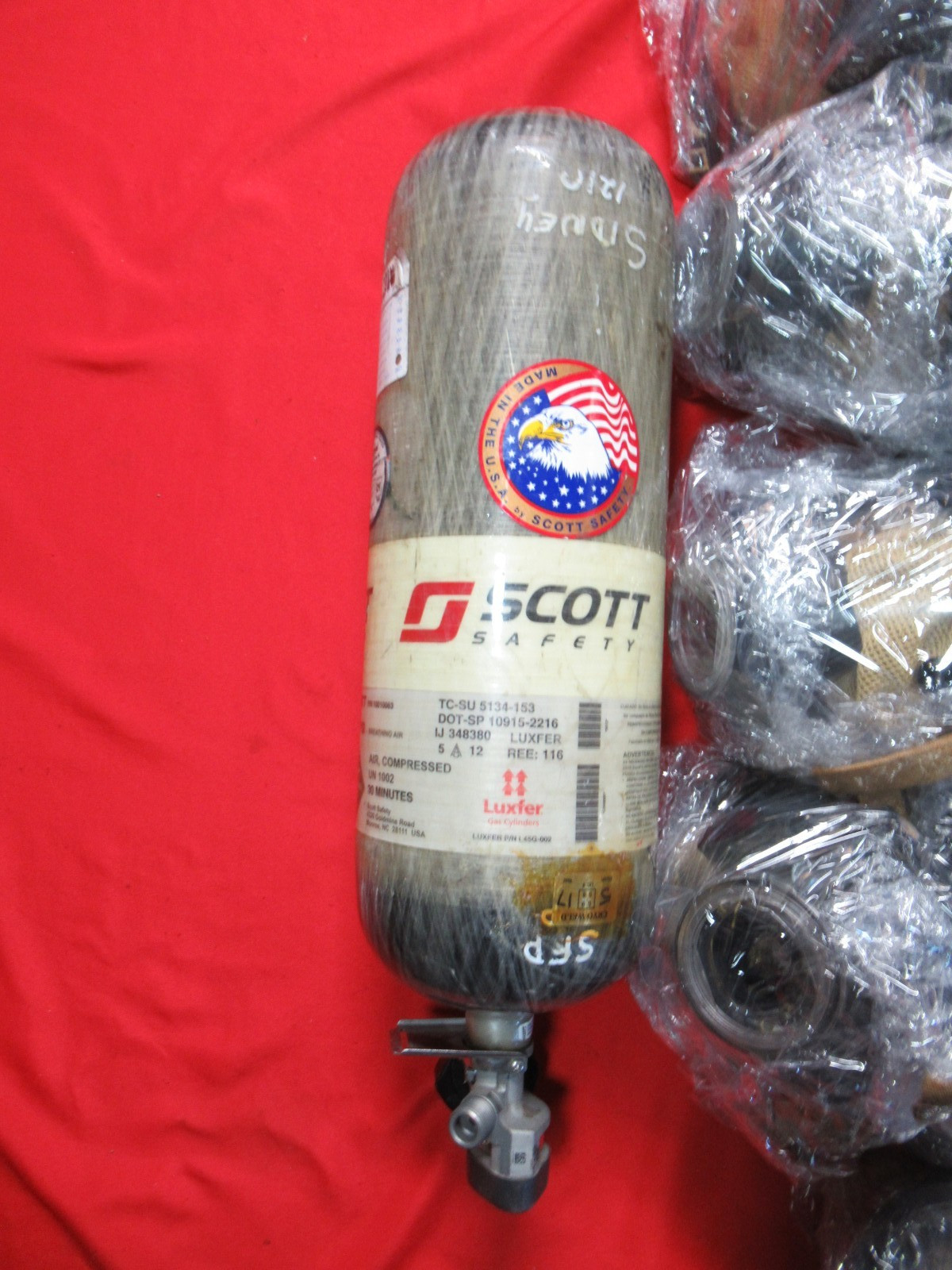 Mfg 2012 Scott SCBA 2216 PSI CURRENT HYDRO CYLINDER TANK BOTTLE Fire Rescue