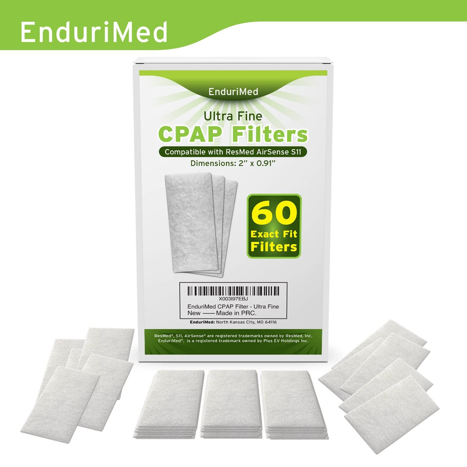 CPAP Air Filter Premium Disposable Replacement Filters for CPAP Machines 60 Pack