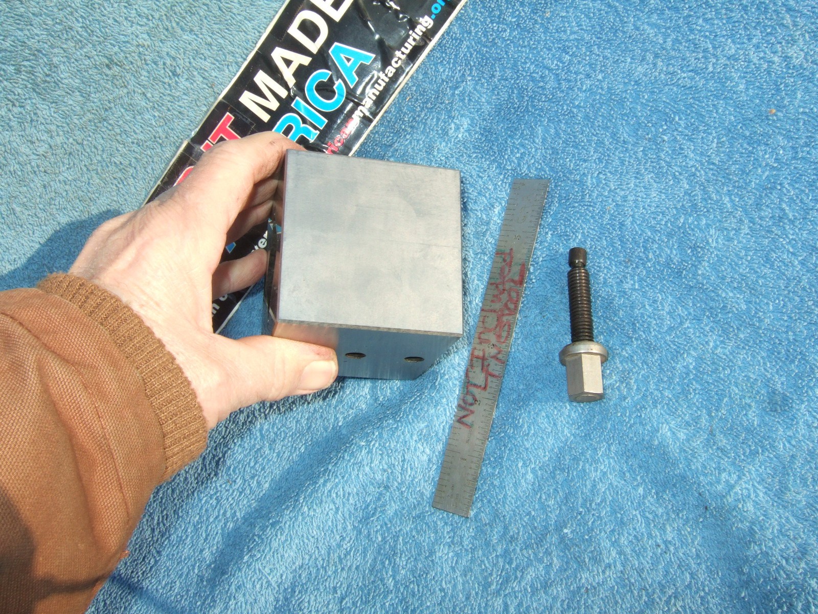 V BLOCK LRG 3 X 3 X 2.8 USA TOOLMAKER MADE 4 YOUR BRIDGPORT MACHINIST GRIND QA