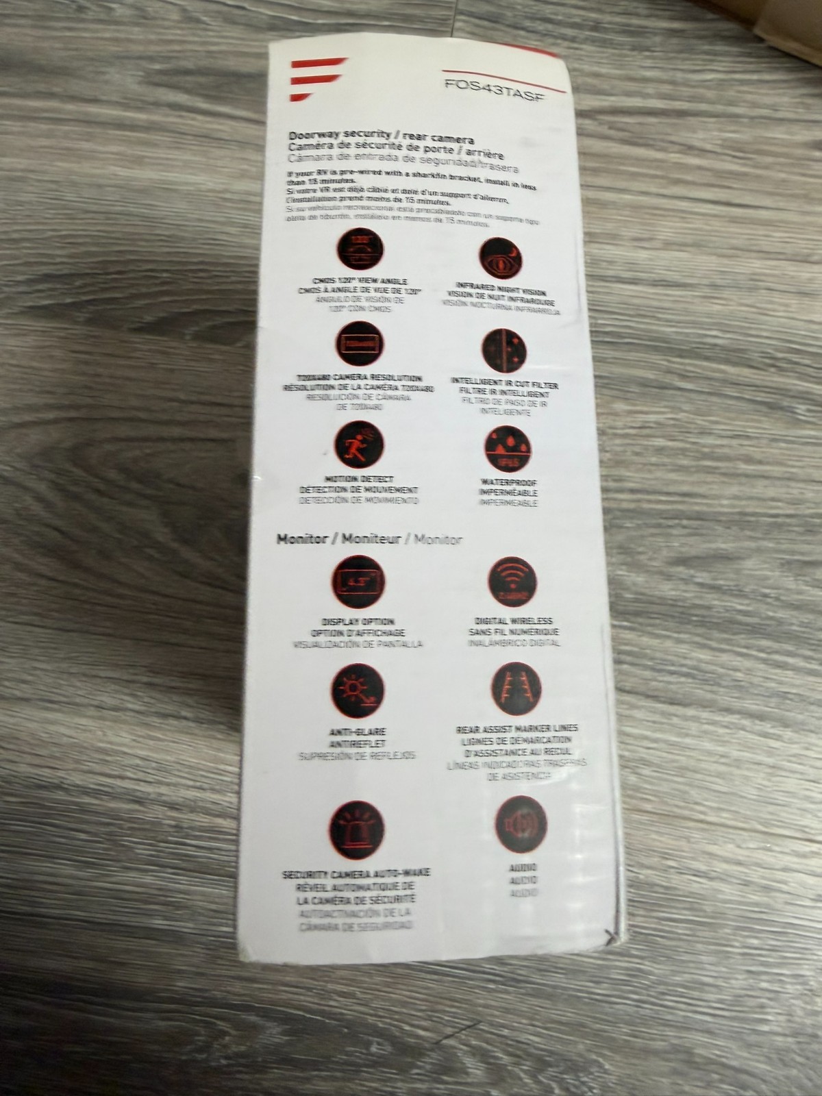 Furrion Vision S, Vehicle Observation System, 4.3" Monitor, FOS43TASF