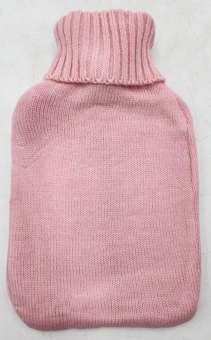 2L/2 Liter Pink Transparent Rubber Hot Water Bag/Bottle w/ Knit Sweater Cover