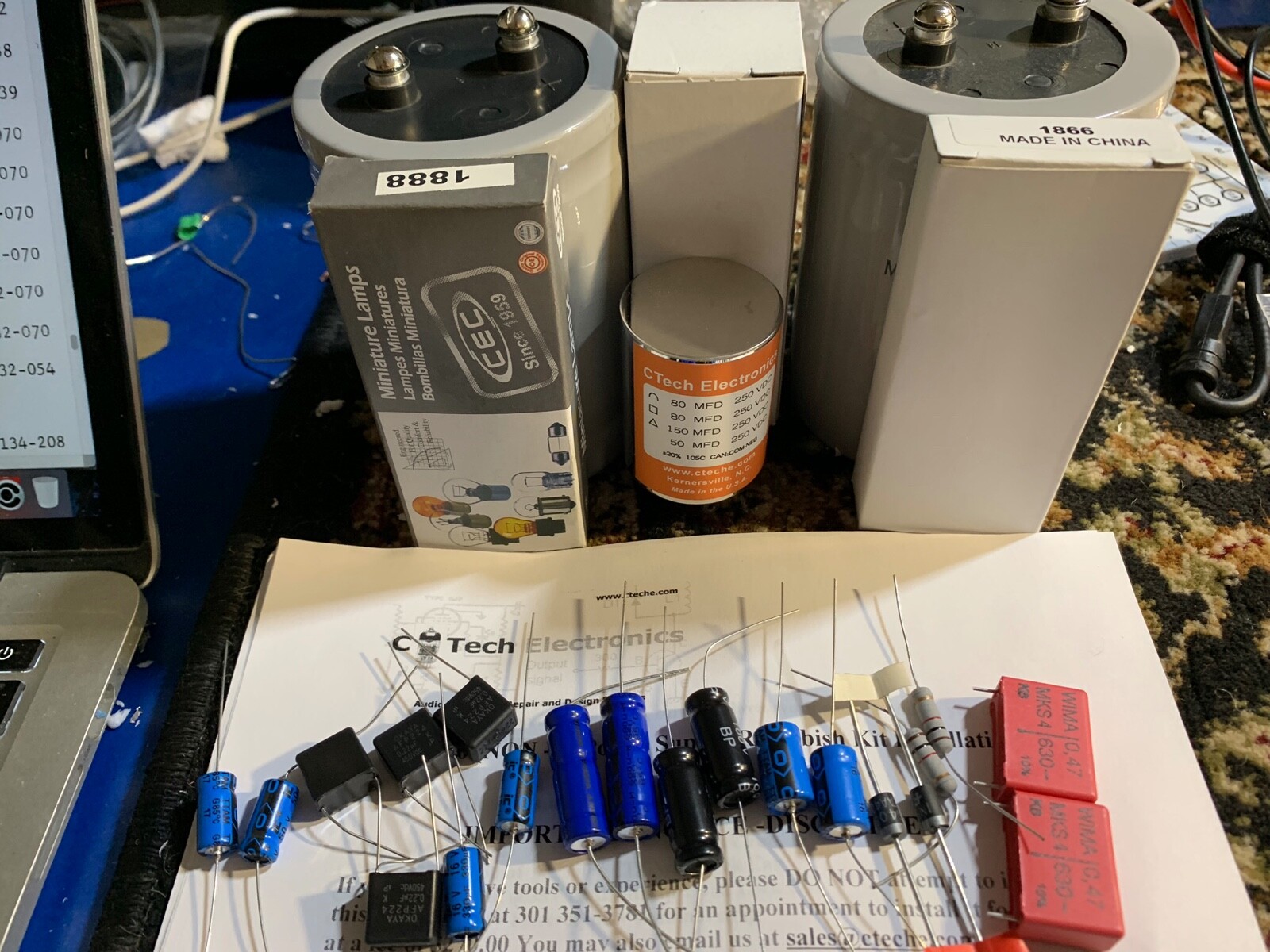 Deluxe Restoration Kit McIntosh MC2100 MC-2100 Amplifier