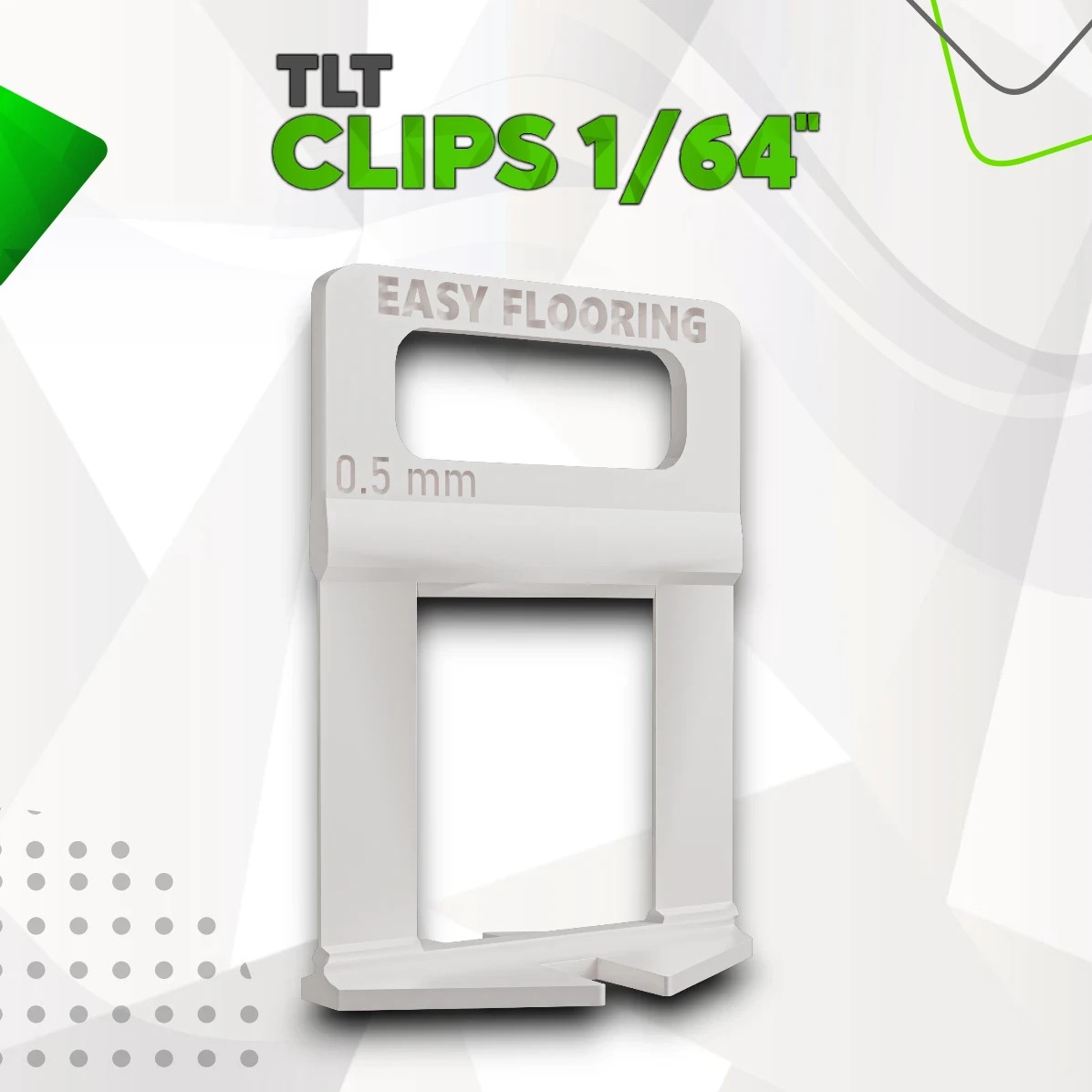 Ultra-Thin Tile Leveling System Clips 1/64" (0.5 mm)