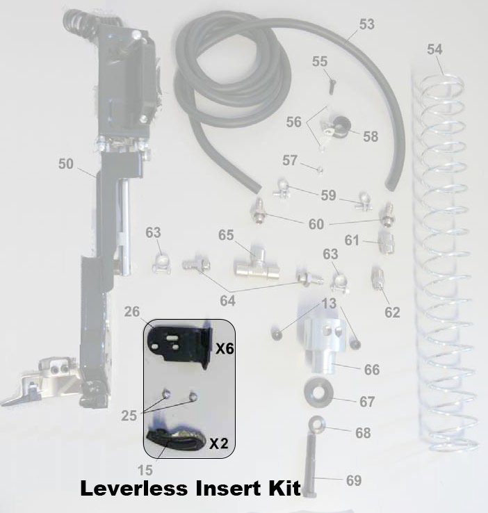 10PC Coats Leverless Mount Head Insert Kit 829233409 Hook Tail Bootie Kit