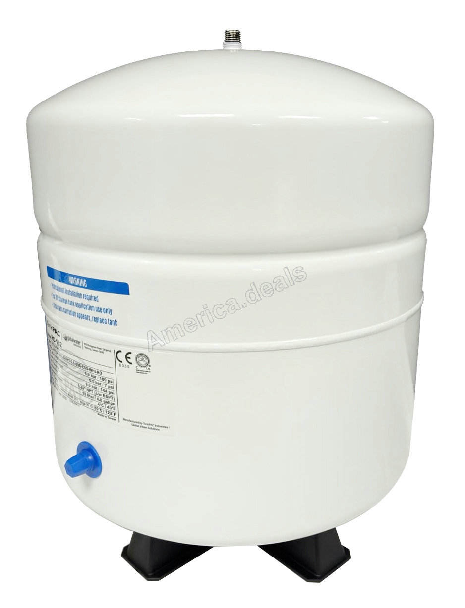 4.8 Gallon NSF Reverse Osmosis Water Tank - Water Storage Metal RO Water Tank