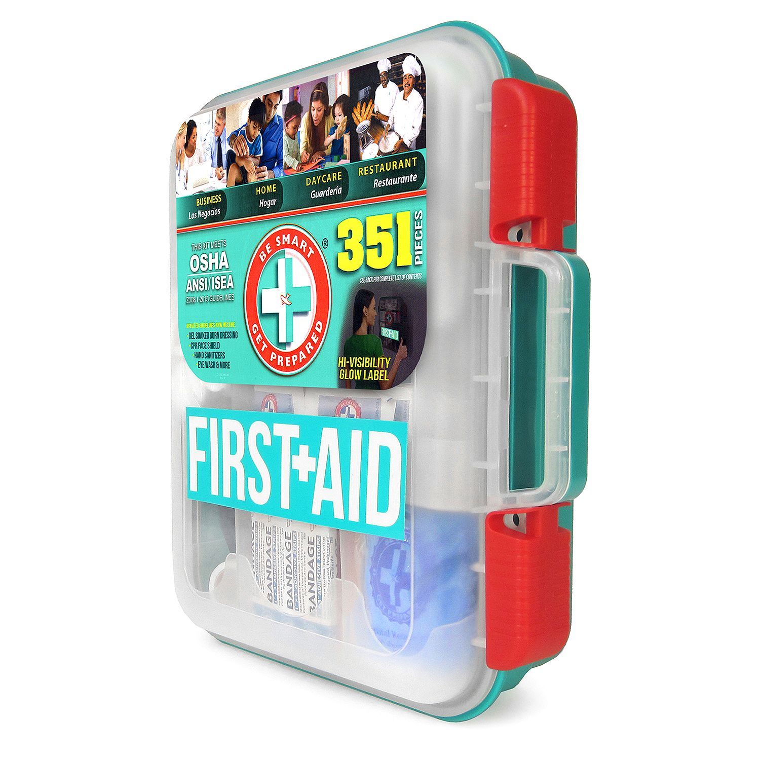NEW 351 pc Emergency First Aid Kit Workplace OSHA ANSI FREE SHIPPING