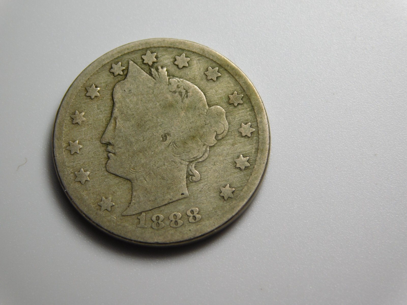 OLD US COIN 1888 LIBERTY HEAD V NICKEL