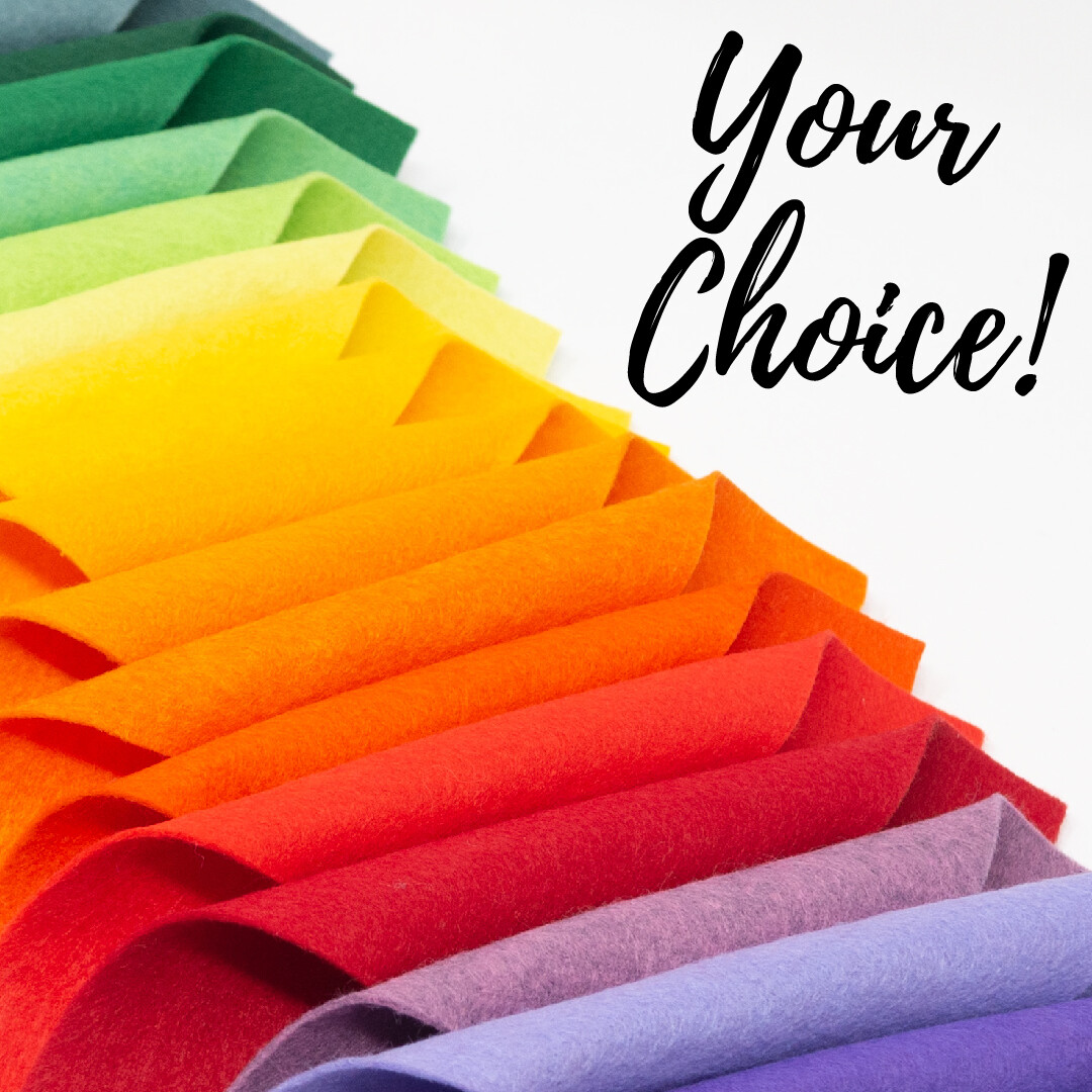 Single Sheet 12"X12" Merino Wool Felt Blend 35%Wool/65% Rayon