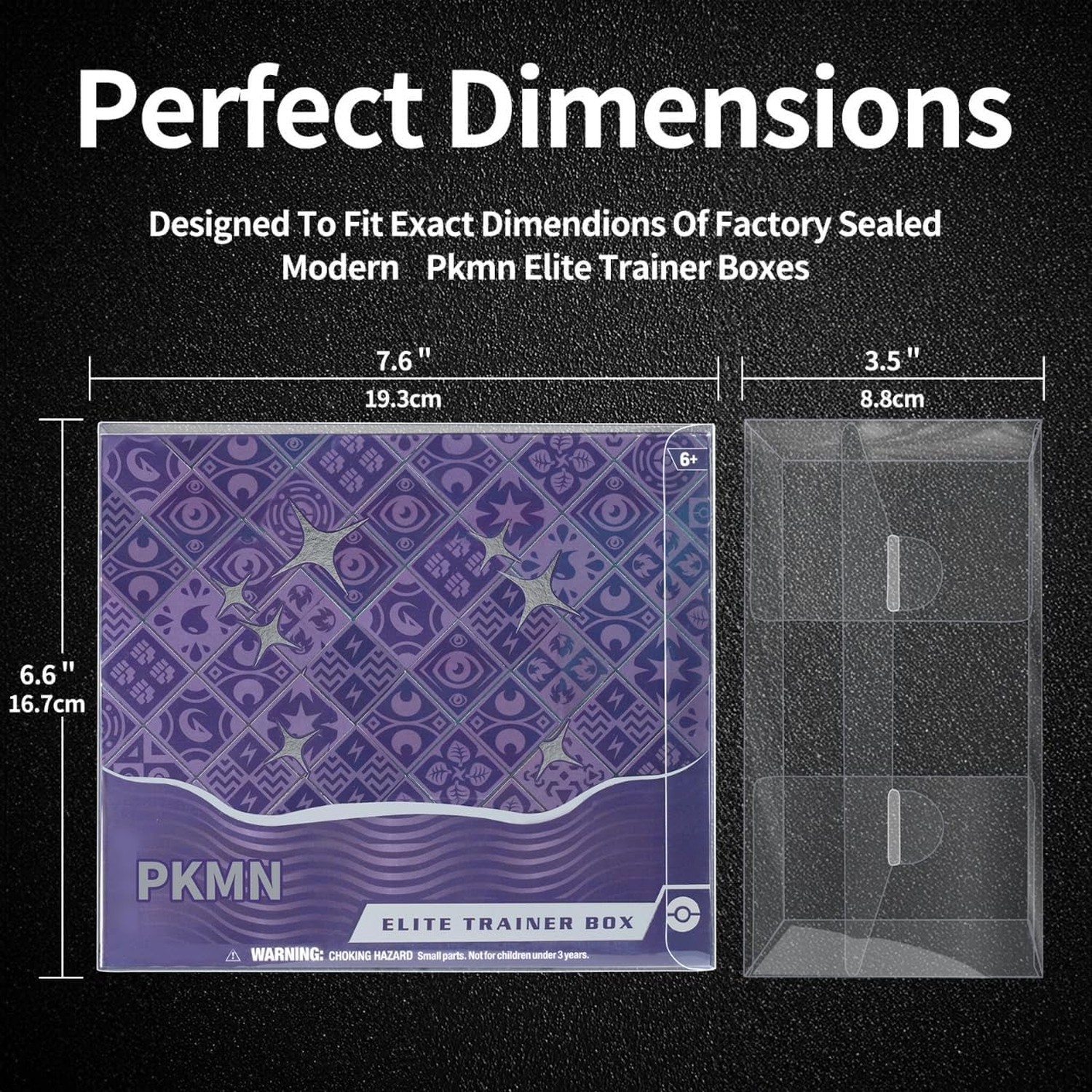 12pcs PET Plastic ETB Protector Case - Elite Trainer Box Protector - ETB Case...