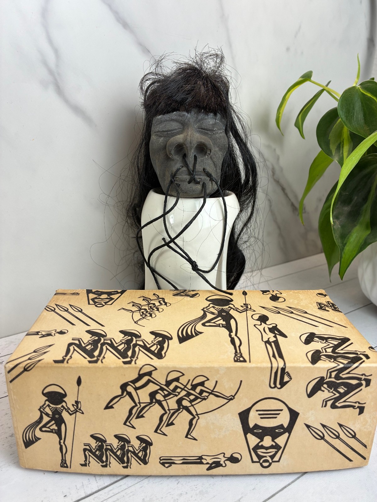 Vintage E. Joseph Cossman Co. Shrunken Head! In Original Box - EXTREMELY RARE!!!