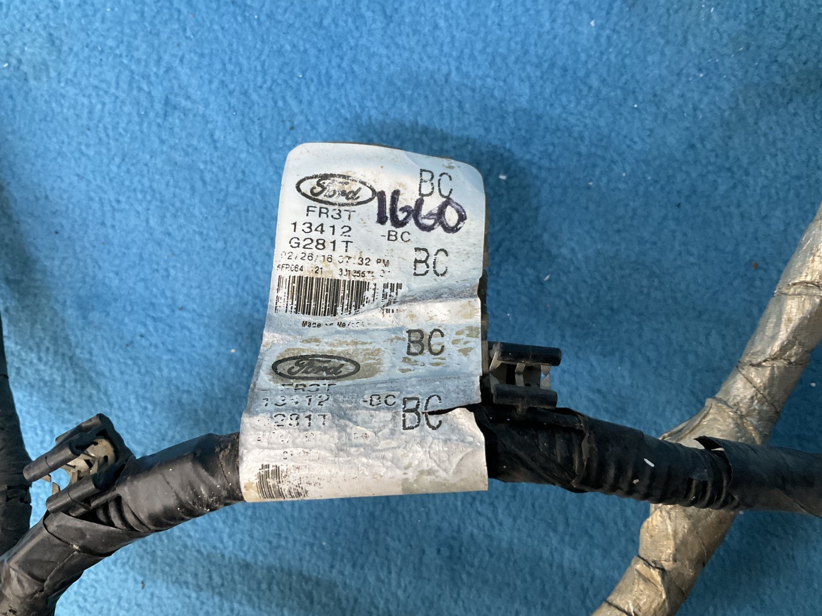 2018-2023 Ford Mustang Gt Rear Bumper Wire Wiring Harness FR3T-13412-BC OEM