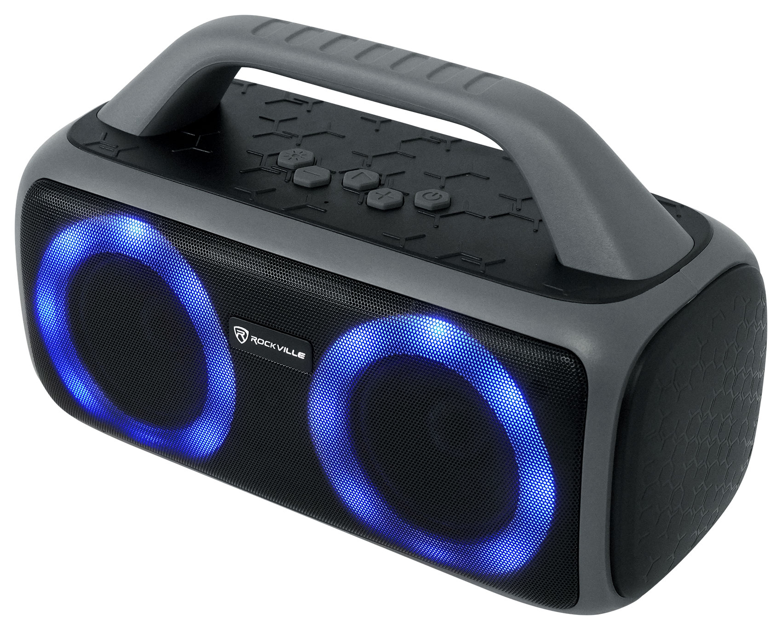 Rockville RPB50 Large and Loud Portable Bluetooth Speaker with LED+Long Battery
