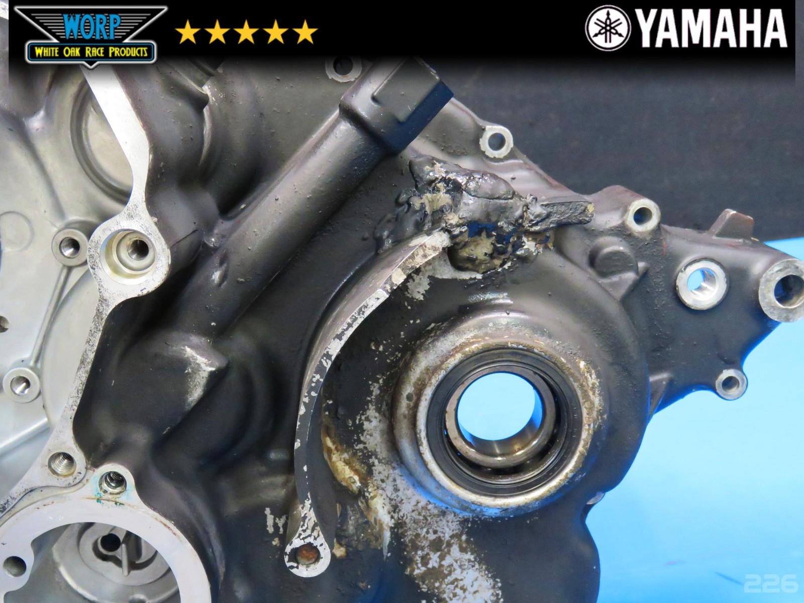 2006 YAMAHA RAPTOR 350 MATCHED LEFT RIGHT CRANK CASES CRANKCASE SET ~ OEM 04-13