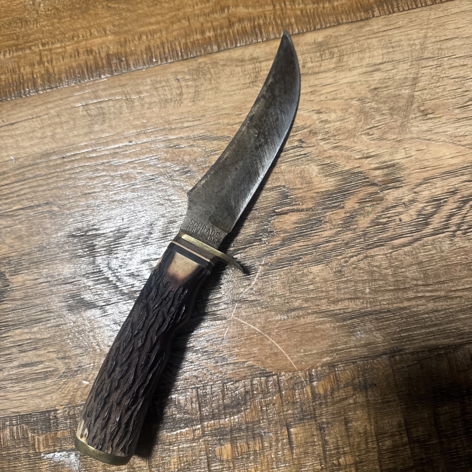 Schrade USA 498 Fixed Blade Hunting Knife