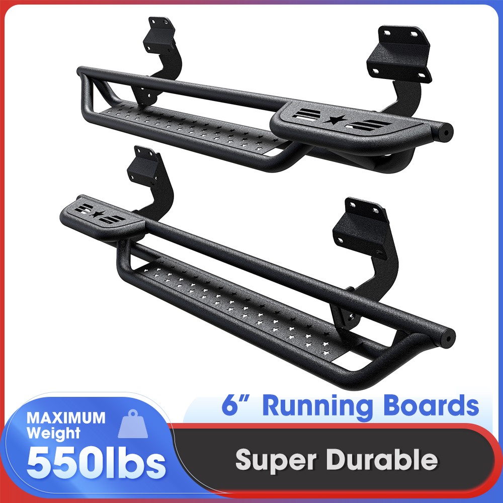 6" Drop Running Boards For 2015-2026 Ford F150 Regular Cab Side Step Nerf Bars