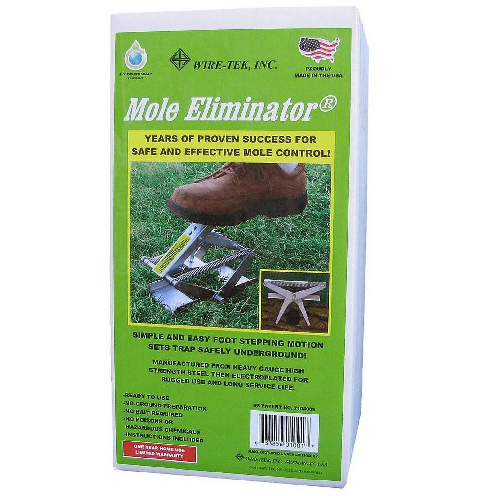 Wire Tek EasySet Mole Eliminator Trap Made In USA
