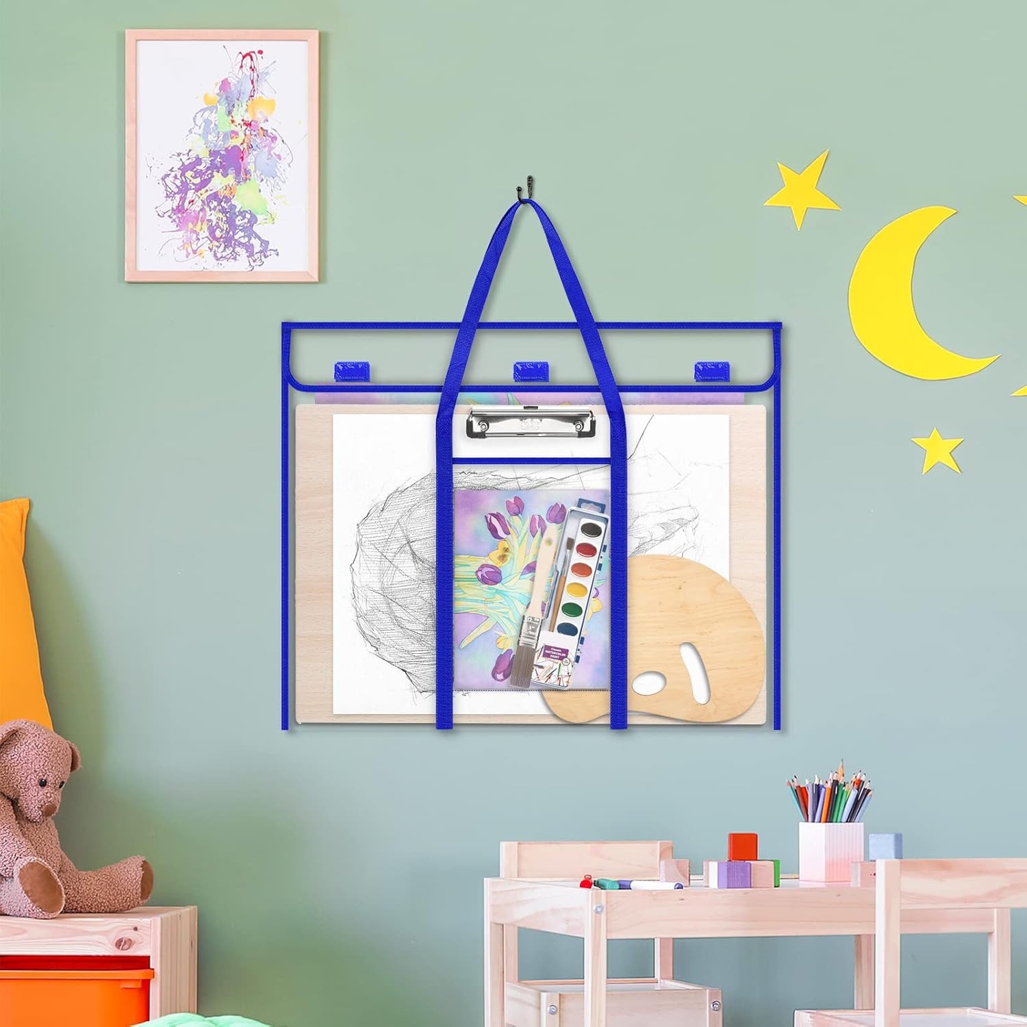 30 x 24 Inch Art Portfolio Case, Portfolio Folder for Artwork, Posters Storage B