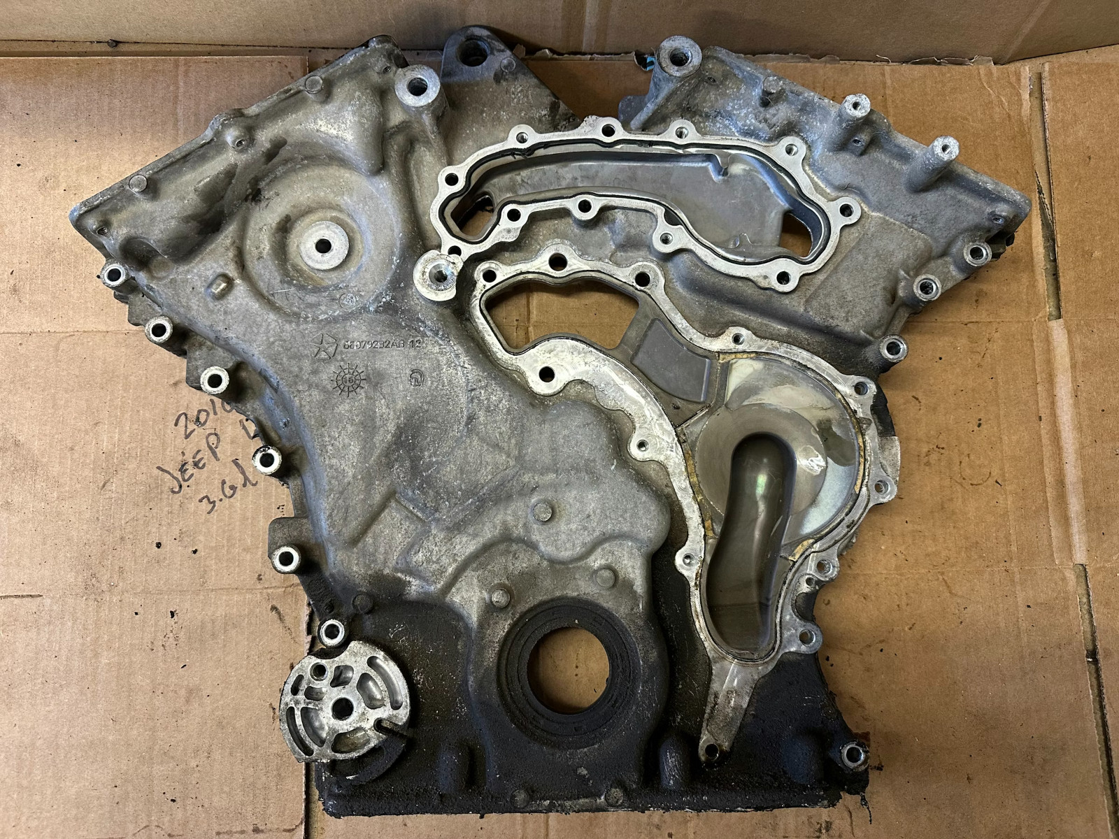 Jeep Wrangler JK OEM Front Timing Chain Cover 3.6L Engine V6 2012-18 68079232AB