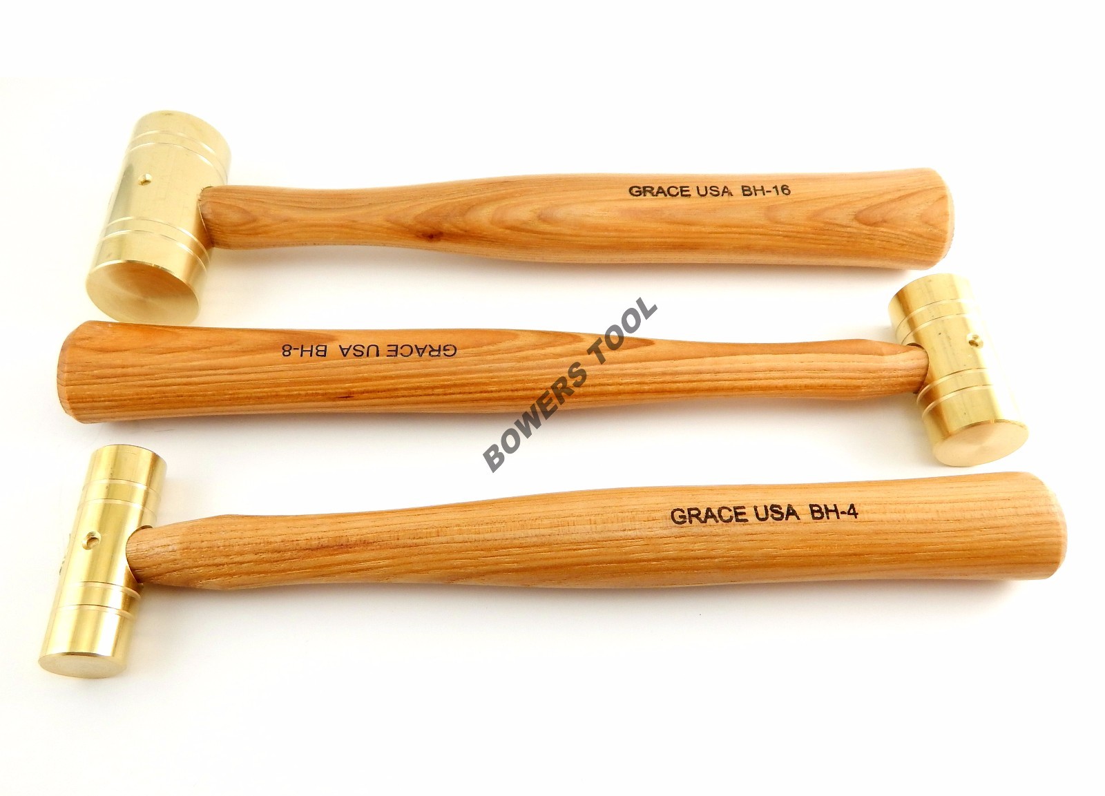 Grace Gunsmith Brass Hammer Set 3pc 4 8 & 16oz Gun Care Machinist Made in USA