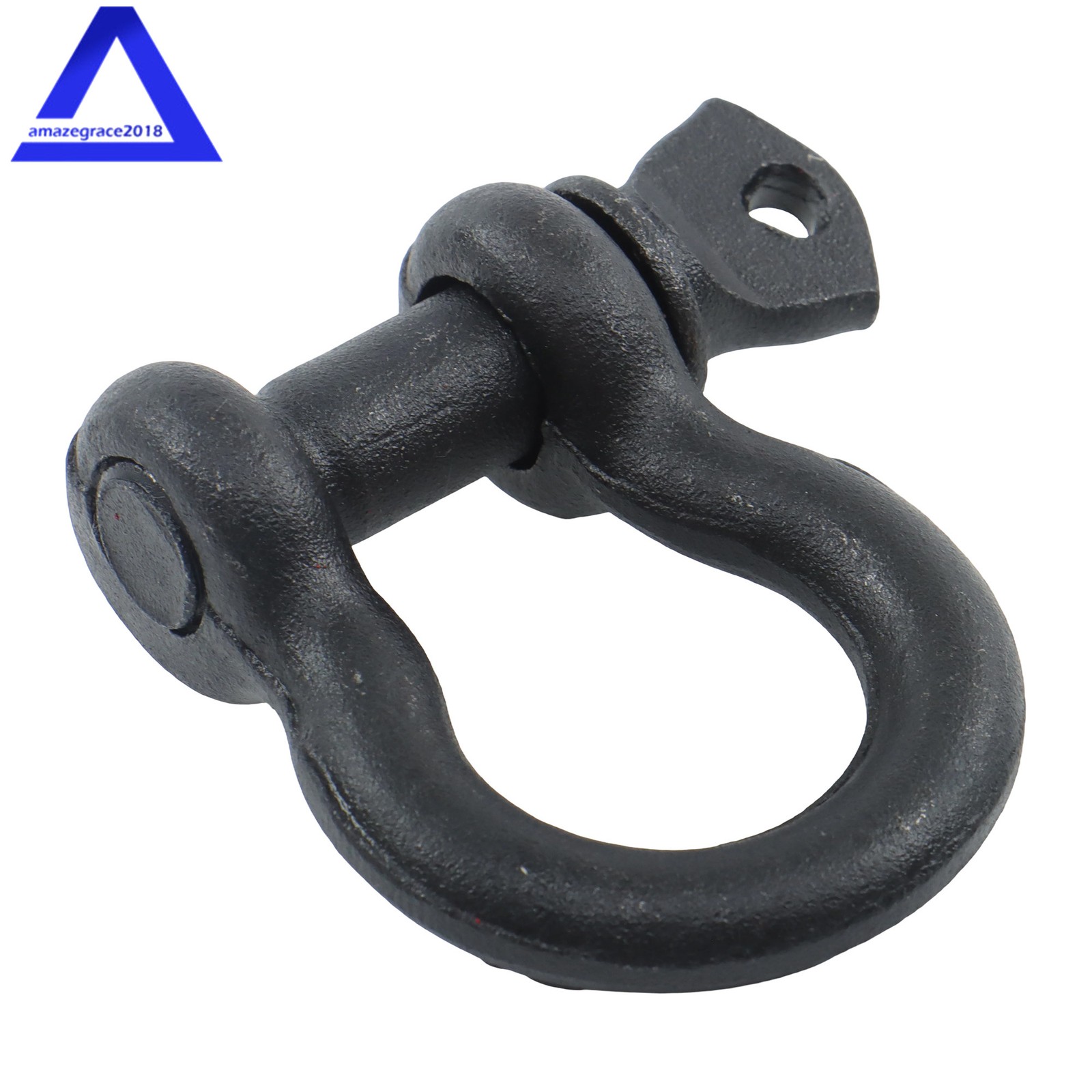 4 Pcs 1/2'' D Ring Anchor Shackles Galvanized Screw Pin Clevis Shackle WLL 2T
