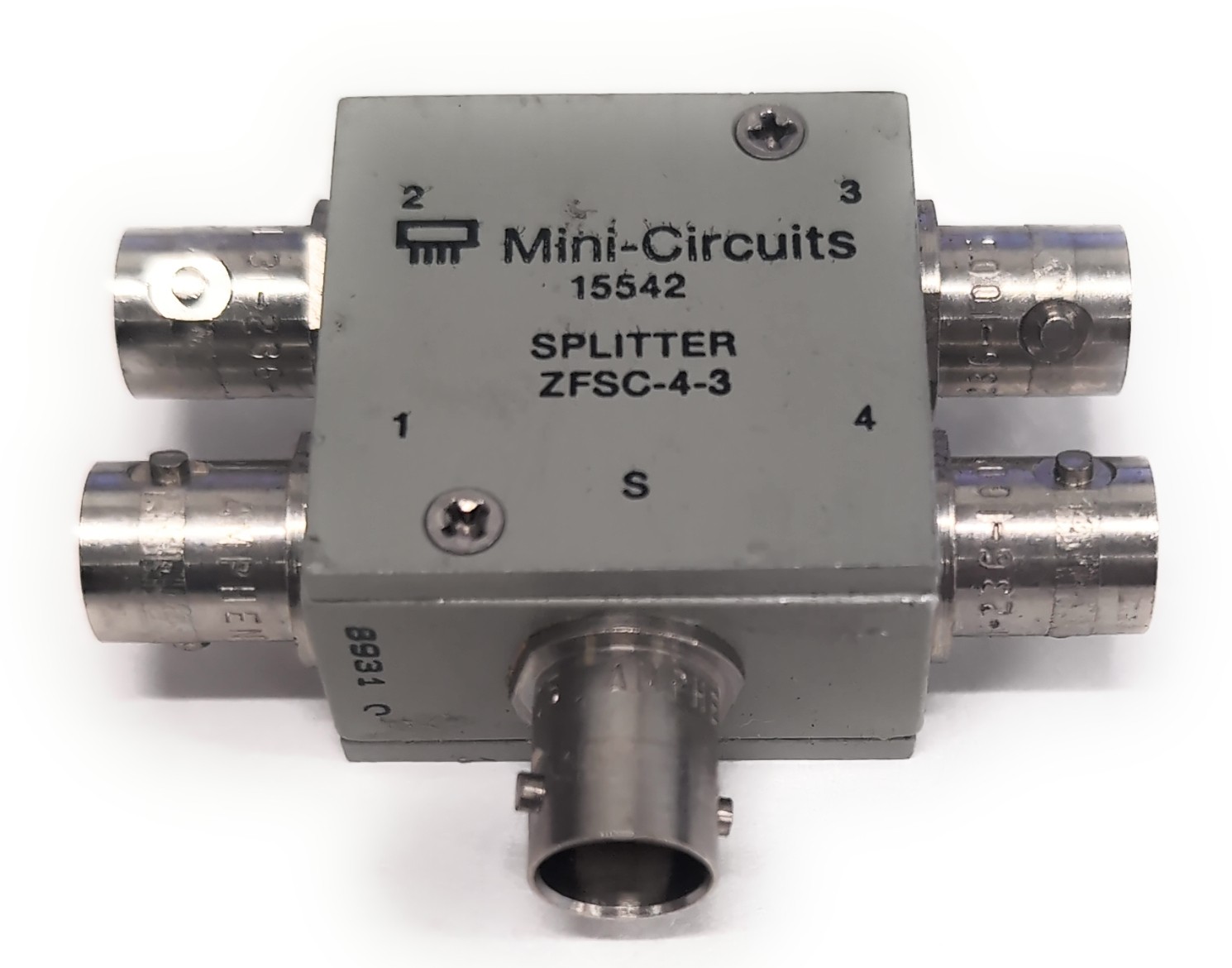 Lot of 5 Mini-Circuits 10 to 300 MHz BNC Power Splitter/Combiner ZFSC-4-3