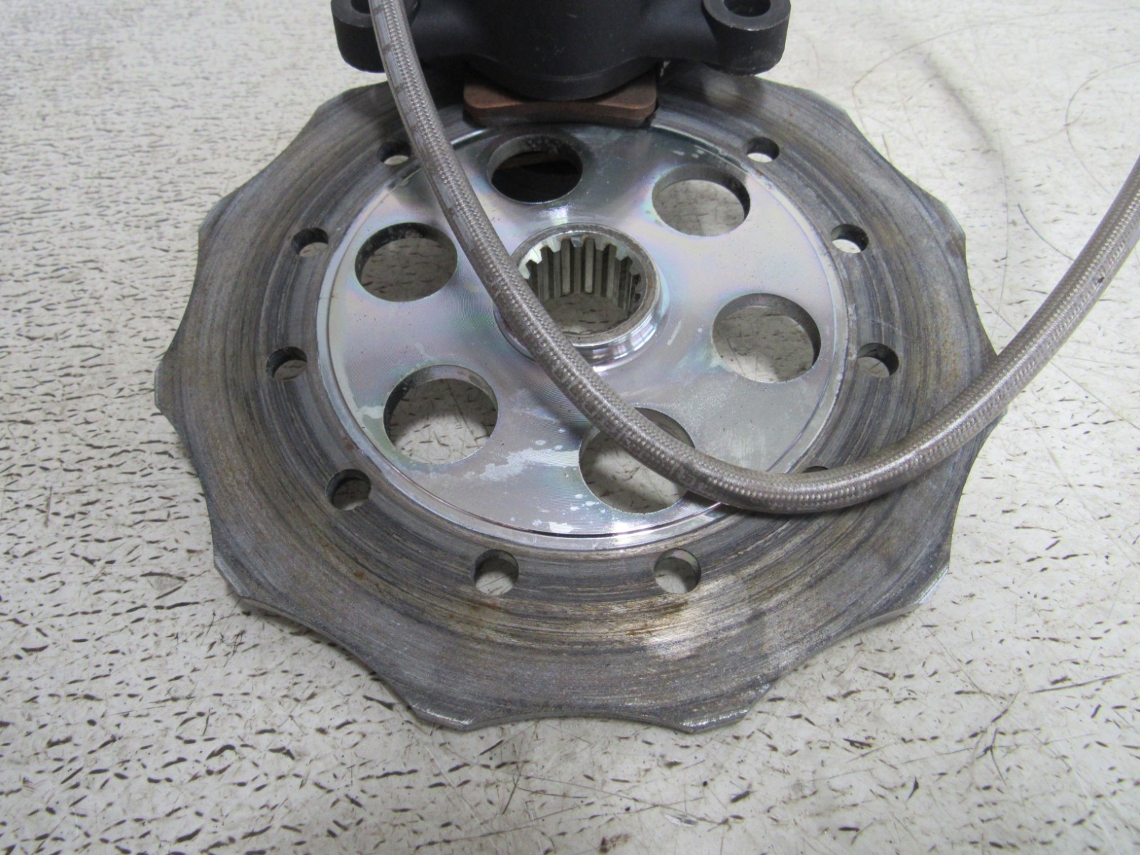 21 POLARIS RMK PRO 850 AXYS KHAOS BRAKE CALIPER LINE PADS ROTOR STOCK OEM #0097