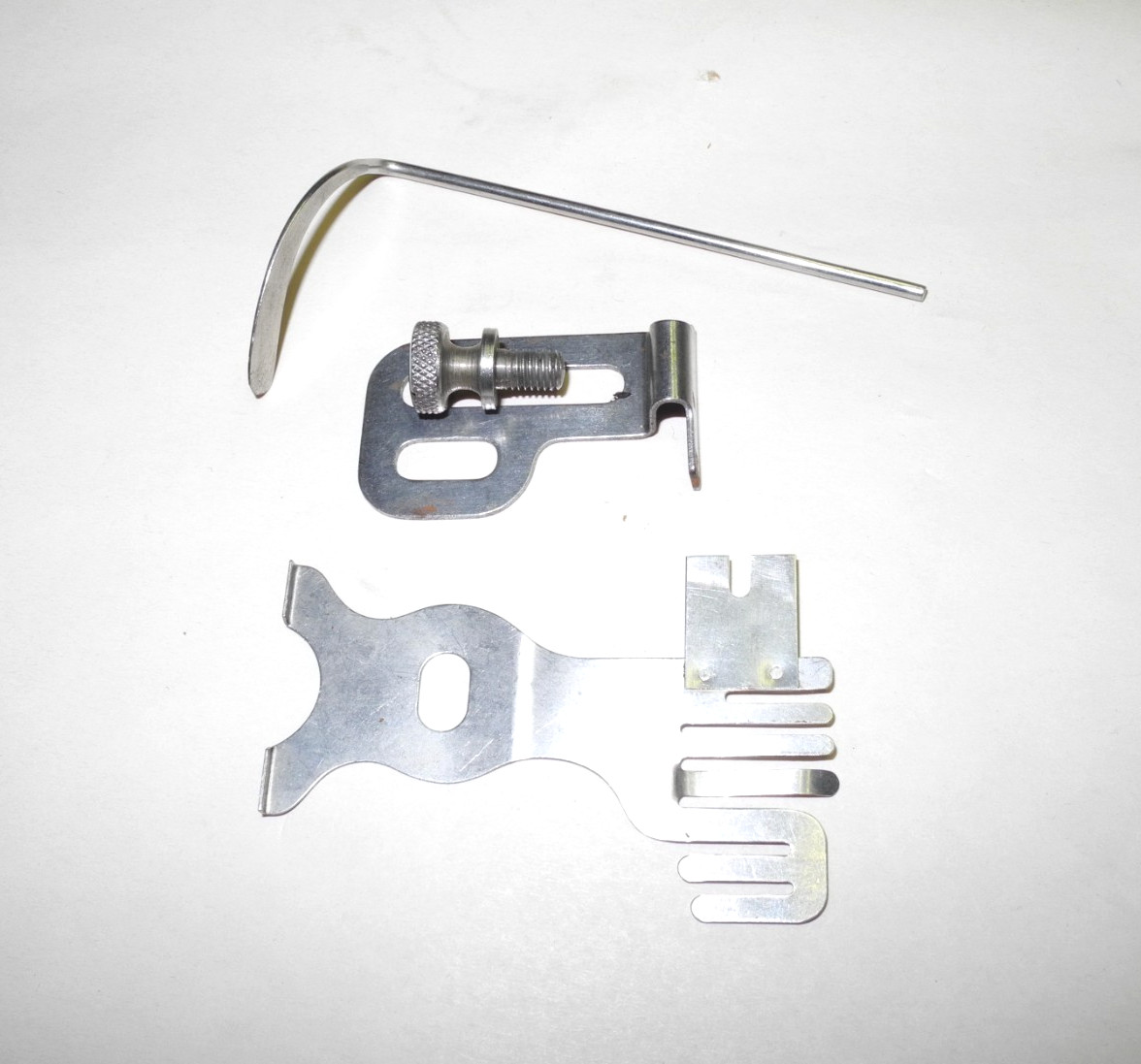 VINTAGE WHEELER & WILSON AND SINGER ACCESSORY BOX LOADED WITH PARTS, GOOD SHAPE