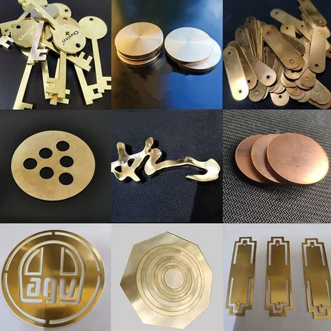 H62 Solid Brass Discs Plate Round Sheets Thick 0.5/1/1.5/2/3/4/5/6mm OD 10~300mm