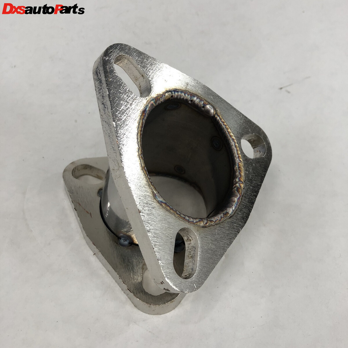 2.5" to 2.5" 45-degree 3 Bolt Flange Exhaust Muffler Pipe Flange Mild Steel