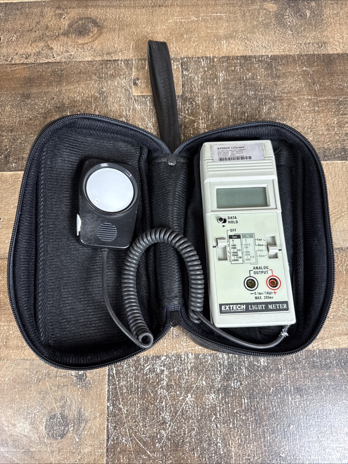 Extech 401025 Light Meter Digital Foot Candle Handheld Lux Fc Analog with Bag