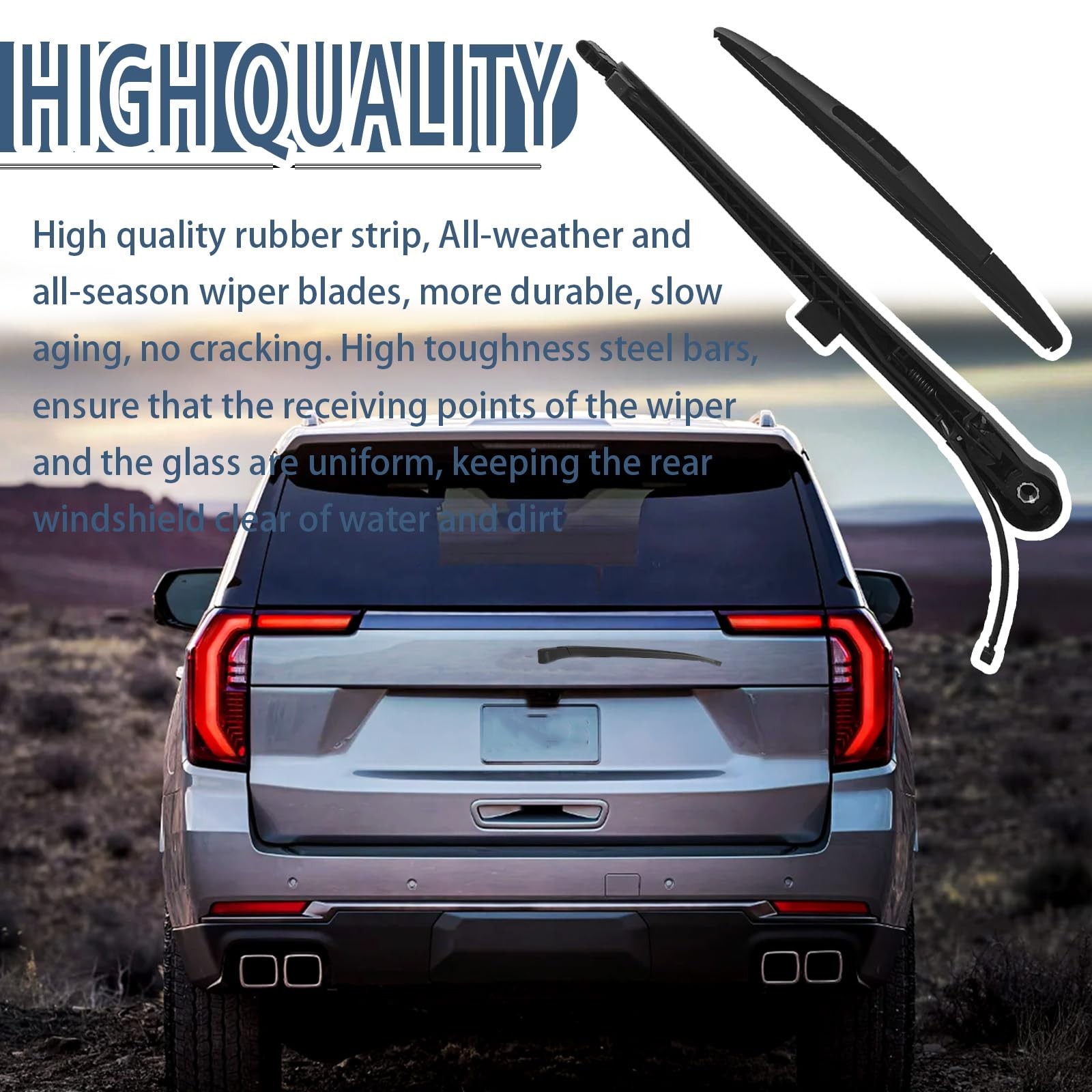 Car Rear Windshield Wiper Arm, Car Wiper, Cinpatible With GC Yukon, Chevy