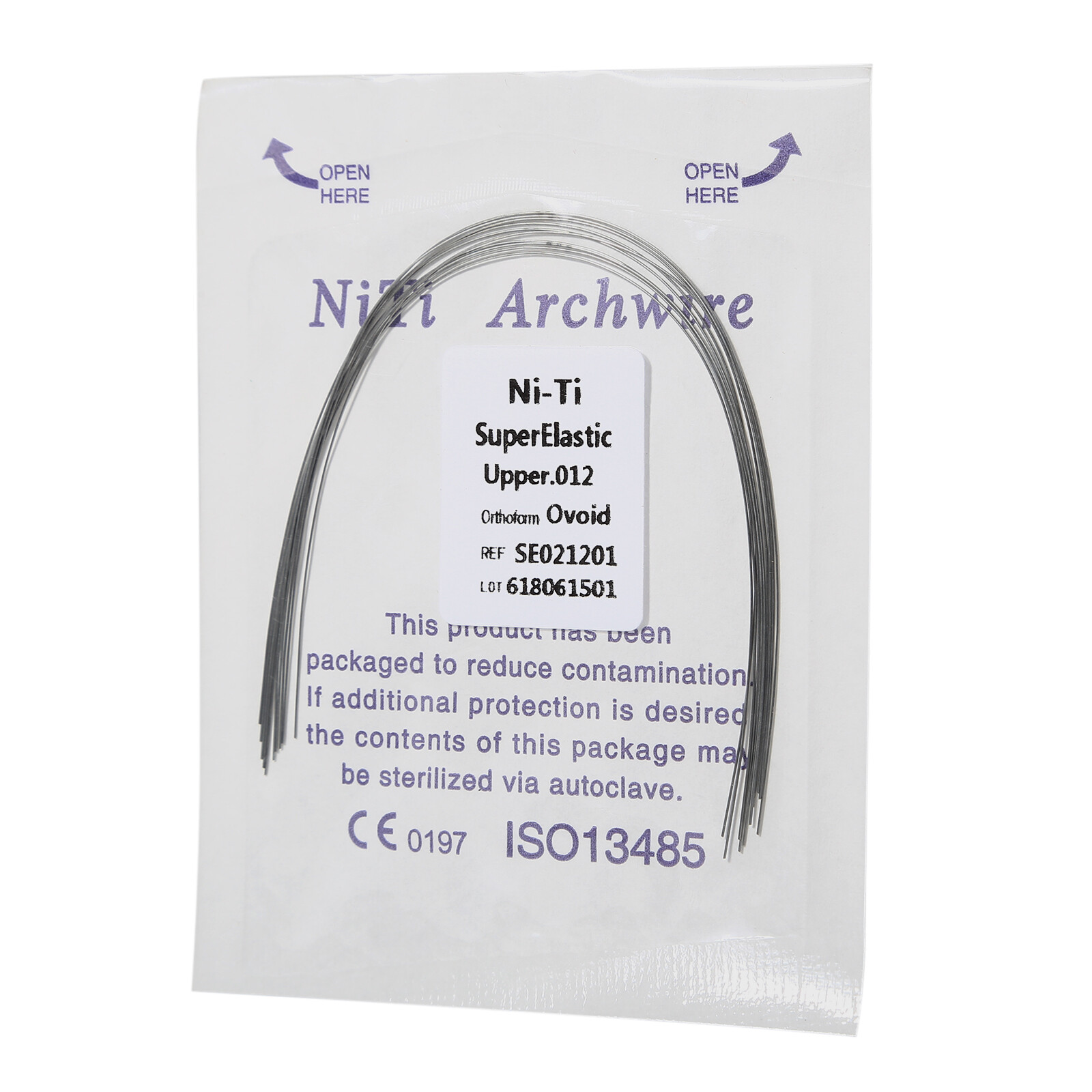 Dental Ortho Supper Elastic Niti Round Arch Wire 012/0.14/0.16/ 0.18/0.20 po