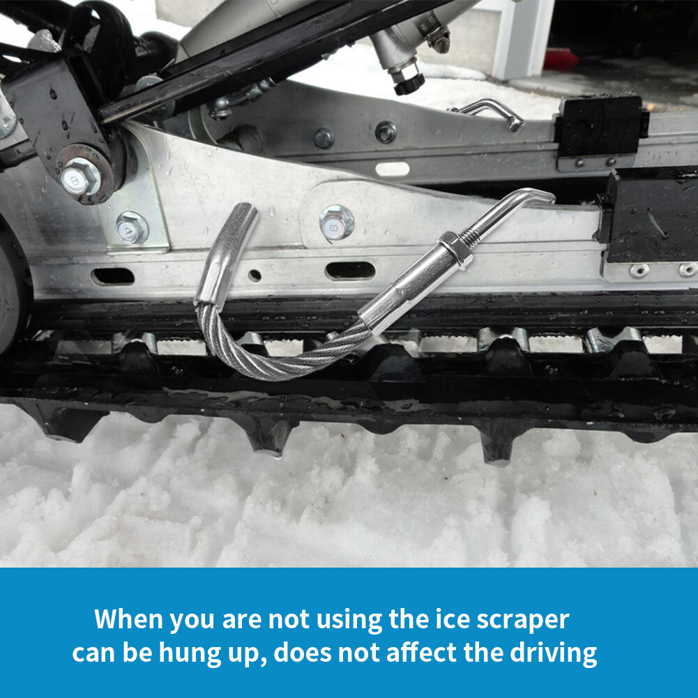 FOR SNOW ICE SCRATCHERS WITH CARBIDE TIPS SNOWMOBILE REVERSE COMPATIBLE SNOW