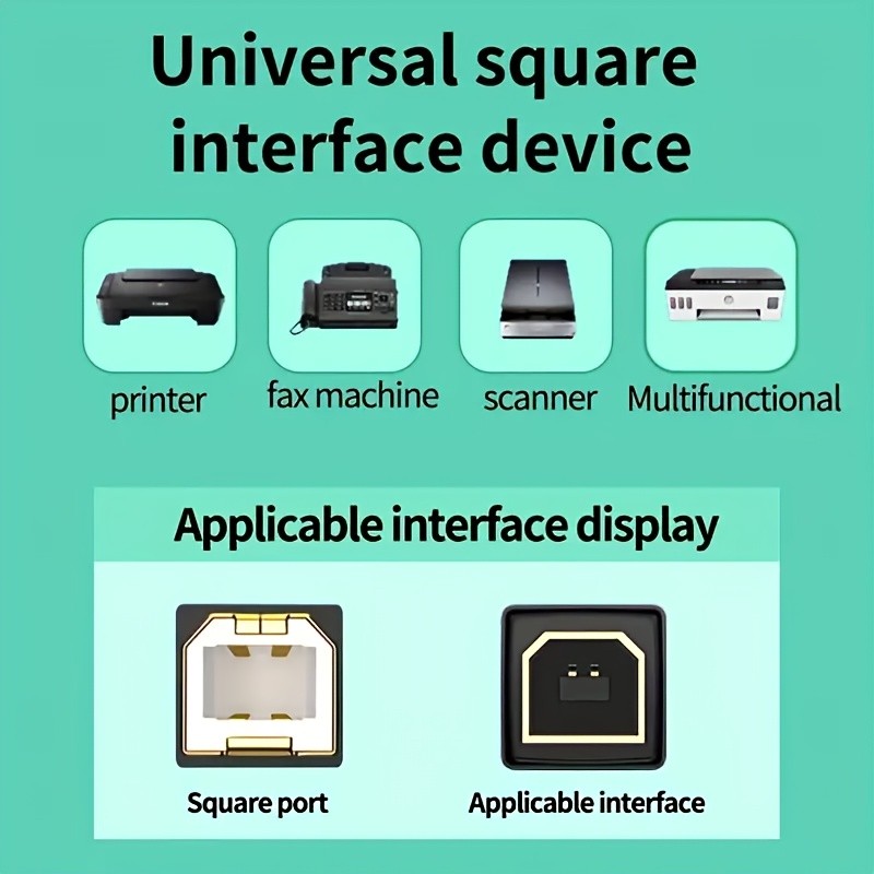 NEW USB 2.0 A TO B High Speed Printer Scanner Premium Cable Cord 1.5m