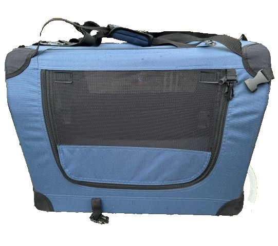Prutapet Large 24" Pet Carrier  Cats Sm.  Med. Dogs Collapsible Travel Pre-Owned