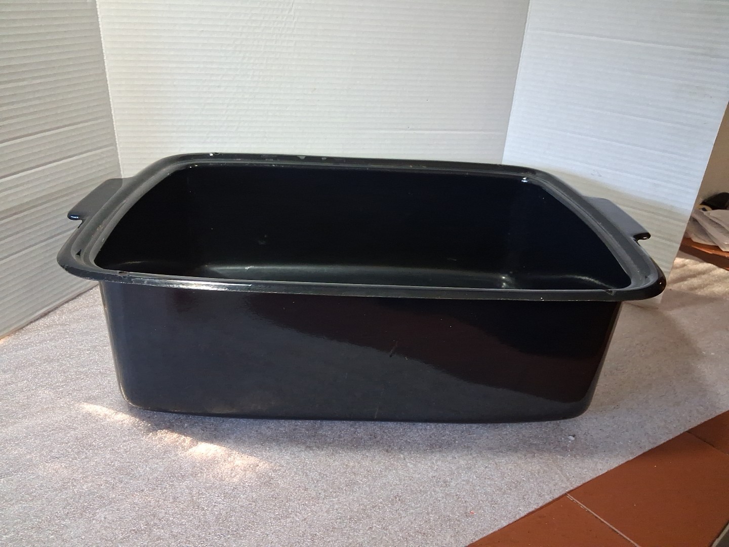 Vtg Enamelware Pan Insert For  General Electric Roaster 123C19  Replacement Part