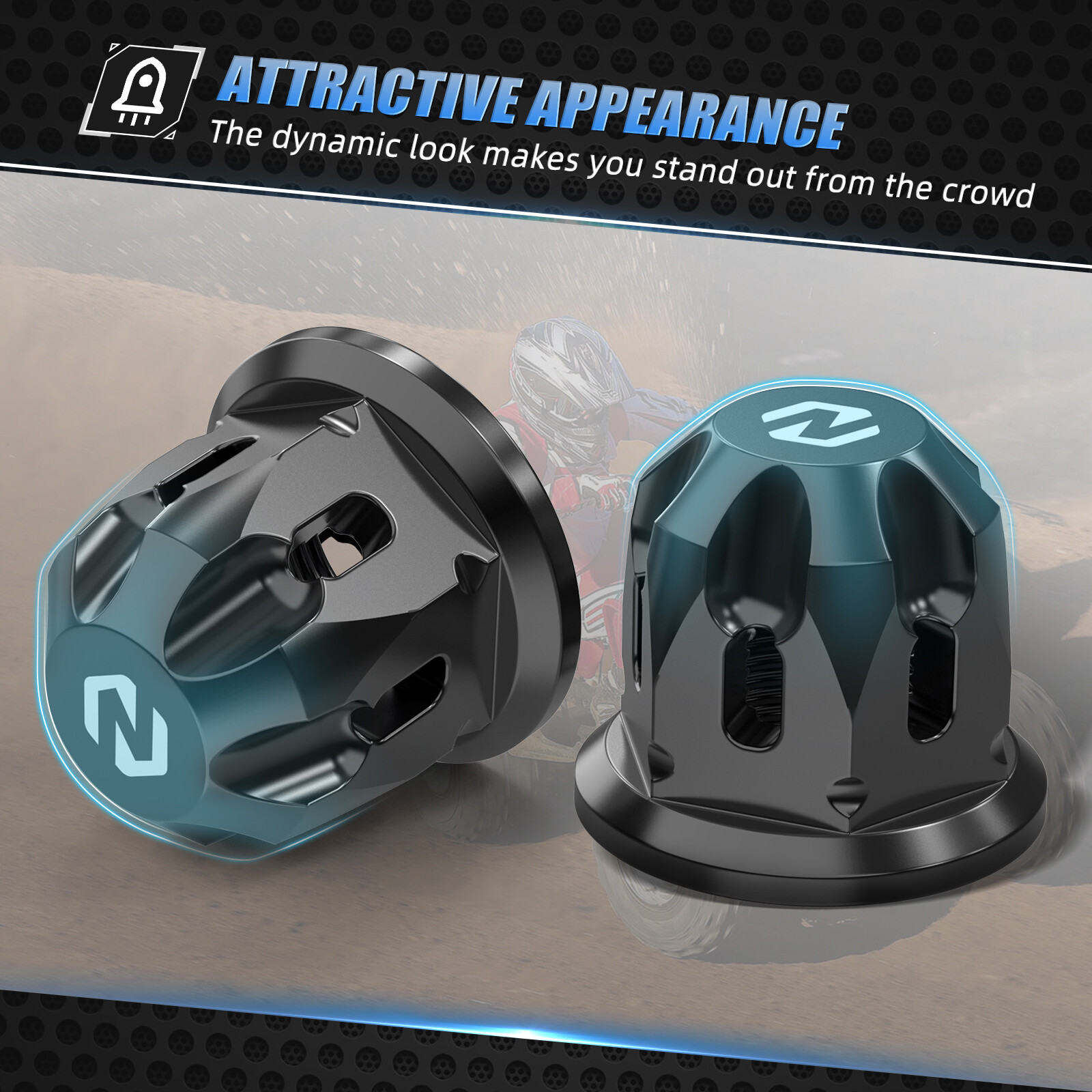 NICECNC Front + Rear Wheel Axle Nuts For Honda TRX400X 09-14 TRX250X 2009-2023