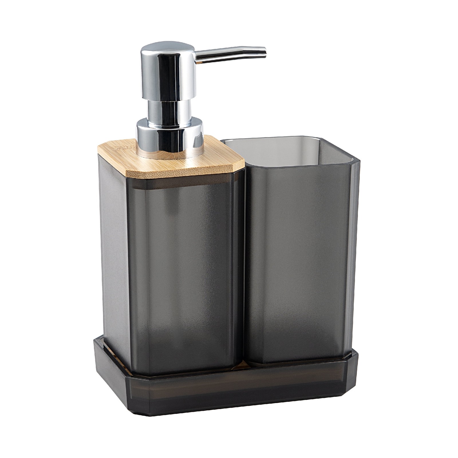 Mainstays 3-Piece Bath Accessory Set Gray