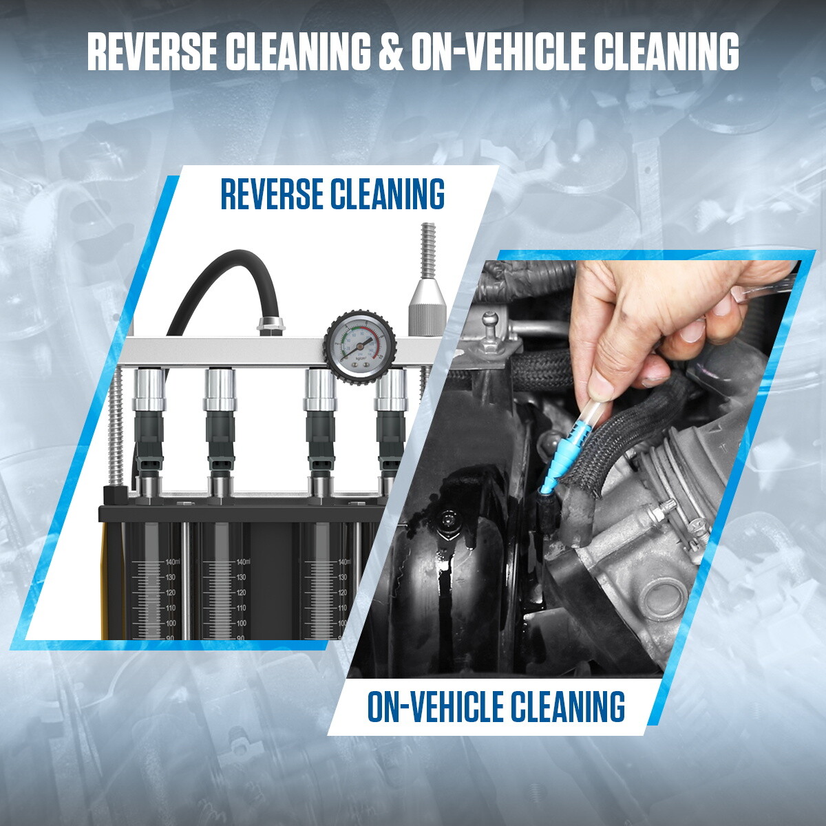 AUTOOL CT150 Fuel Injector Cleaner Tester Nozzles Ultrasonic Cleaning Machine