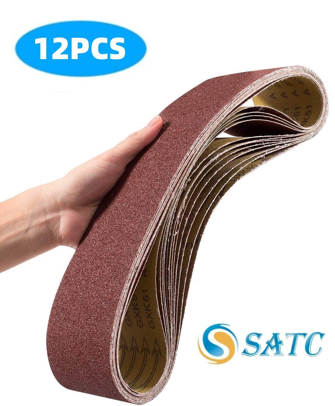 12PCS 4 x36 inch Sanding Belts 60 80 120 150 240 400 Grit Belt Sander Sandpaper