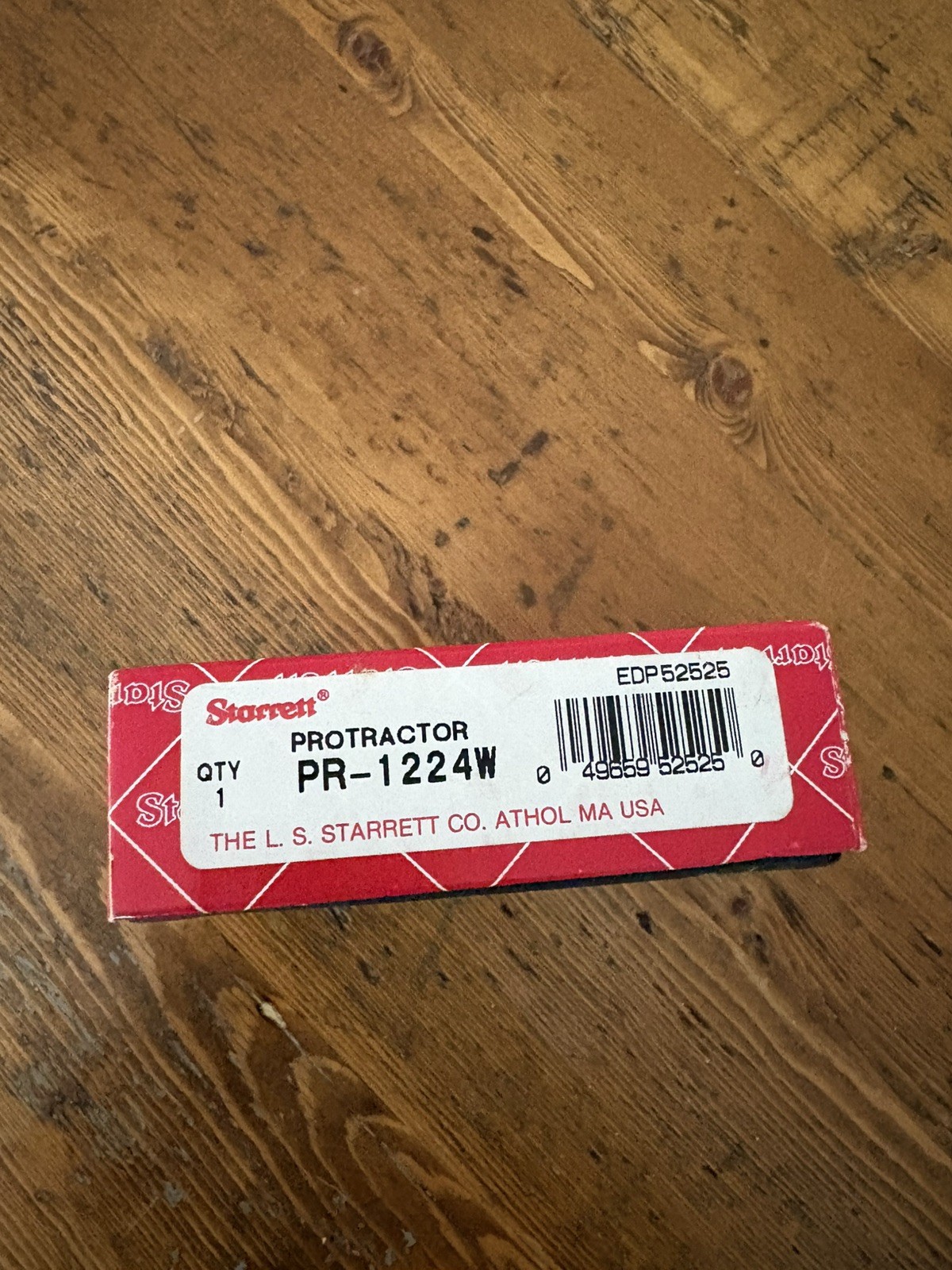 NEW IN BOX Starrett Combination Bevel Protractor Head (PR-1224W)