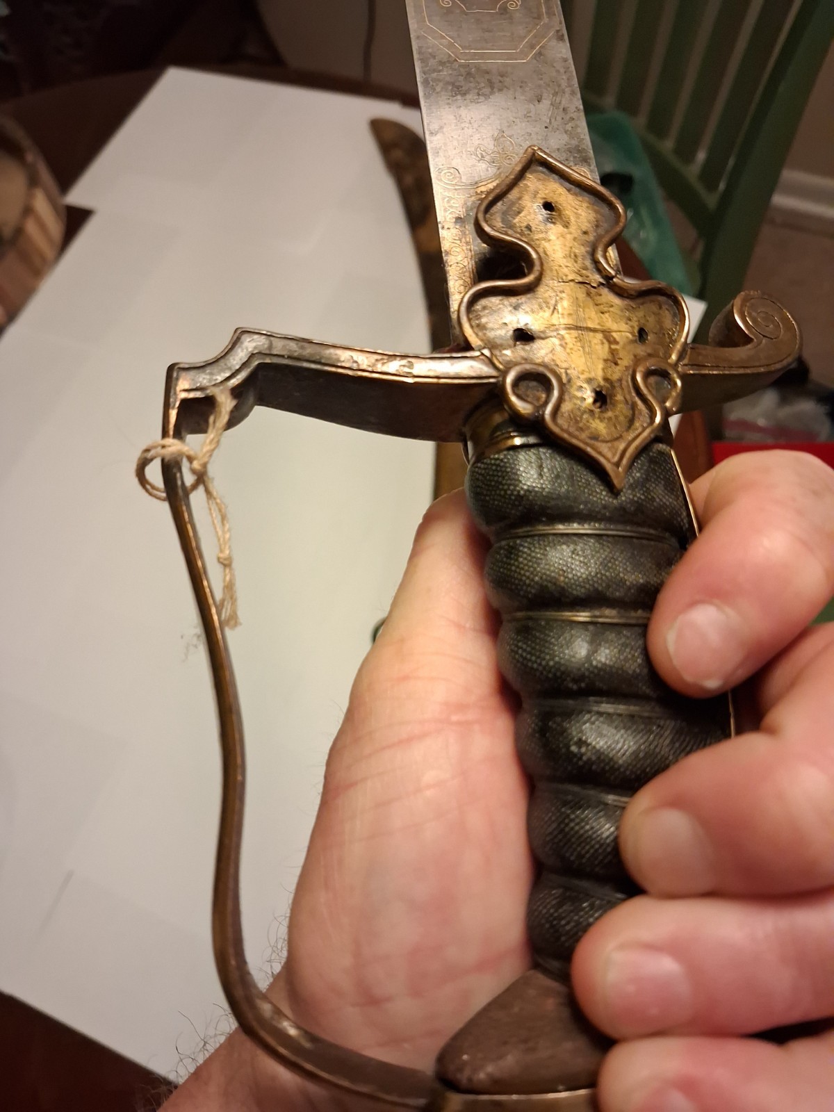 Antique 1800-1830's Ottoman Turkish Officer's Sword Muslim Script Moon Sunburst!