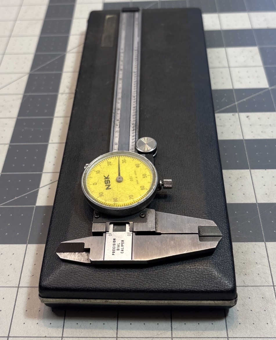 NSK Precision 6" Dial Caliper .001” w/ Case Machinist Tools Japan