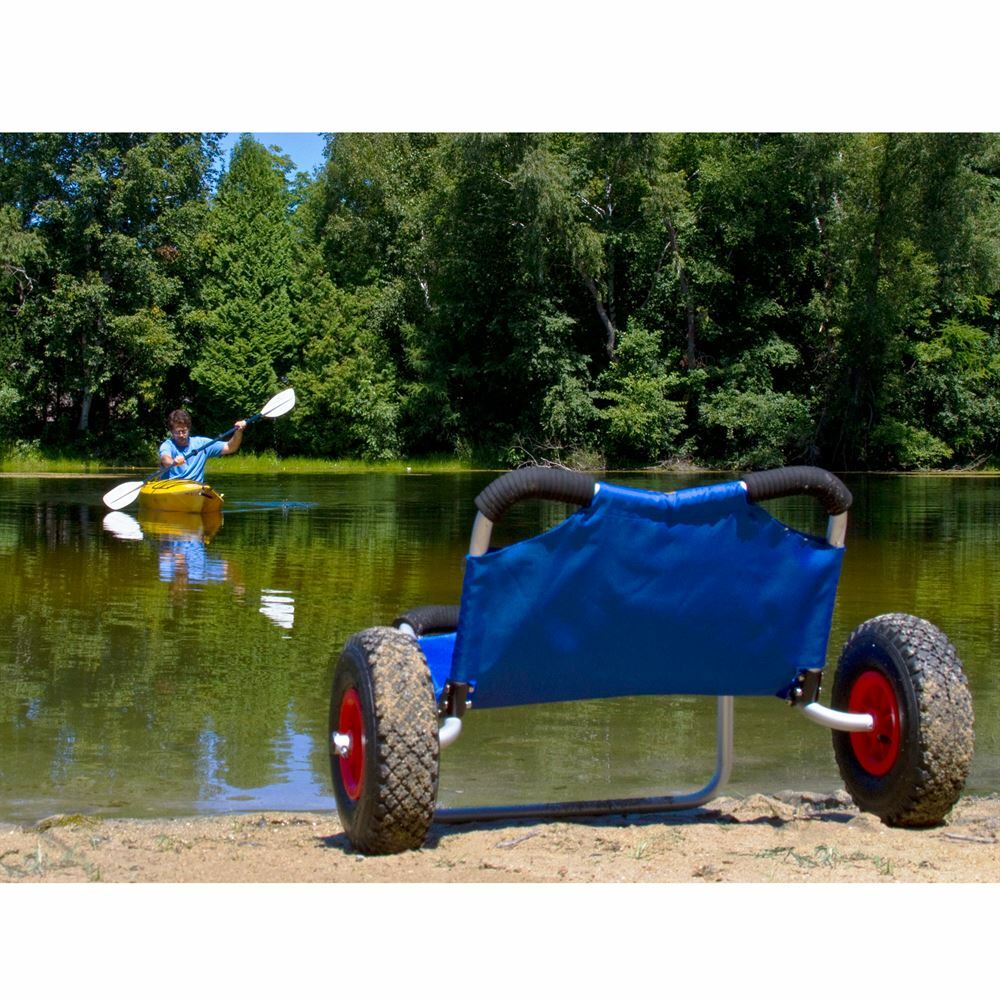 Elevate Outdoor KC-DOLLY-SEAT Hybrid Wide Hull Kayak and Canoe Dolly Cart with