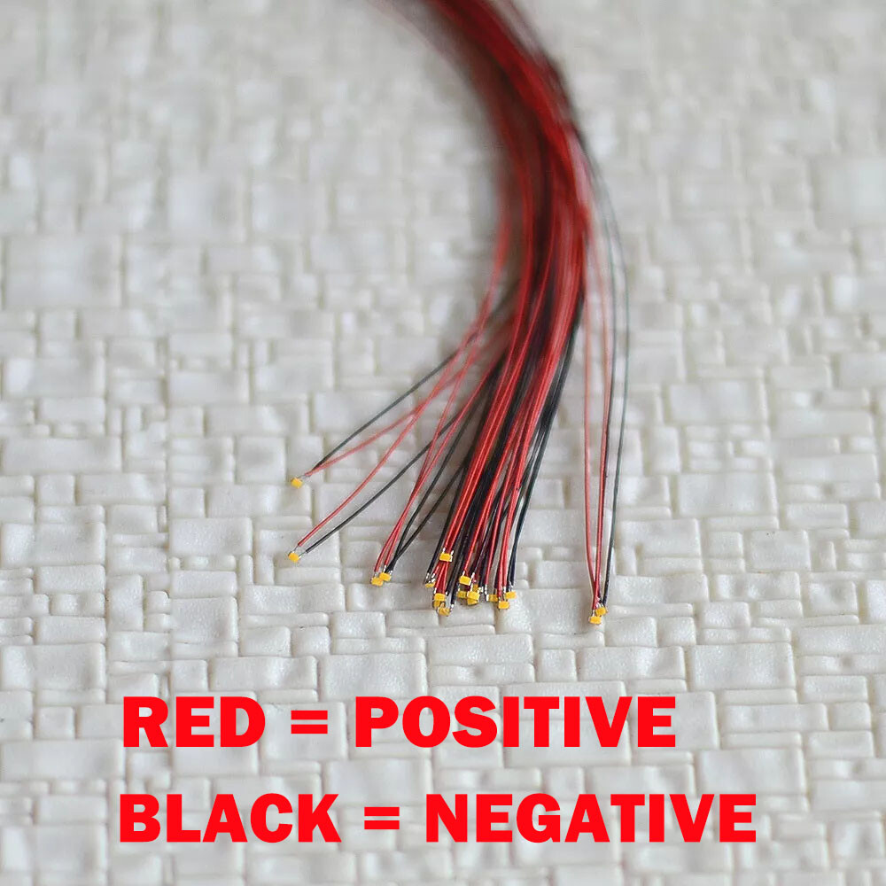 50X Wired Micro LED Pre-Soldered 0402,0603, 0805,1206 Copper Wire Lights SMD US