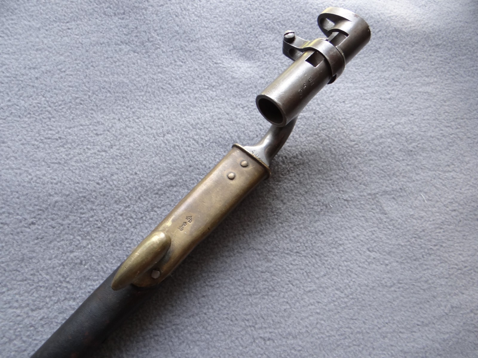 British 303 Caliber Martini Enfield M1895 Socket Bayonet and Scabbard