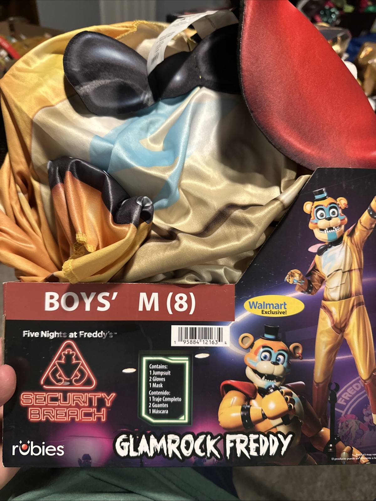Halloween Costume Boys Glamrock Freddy Five Night Freddy’s Medium 8 New