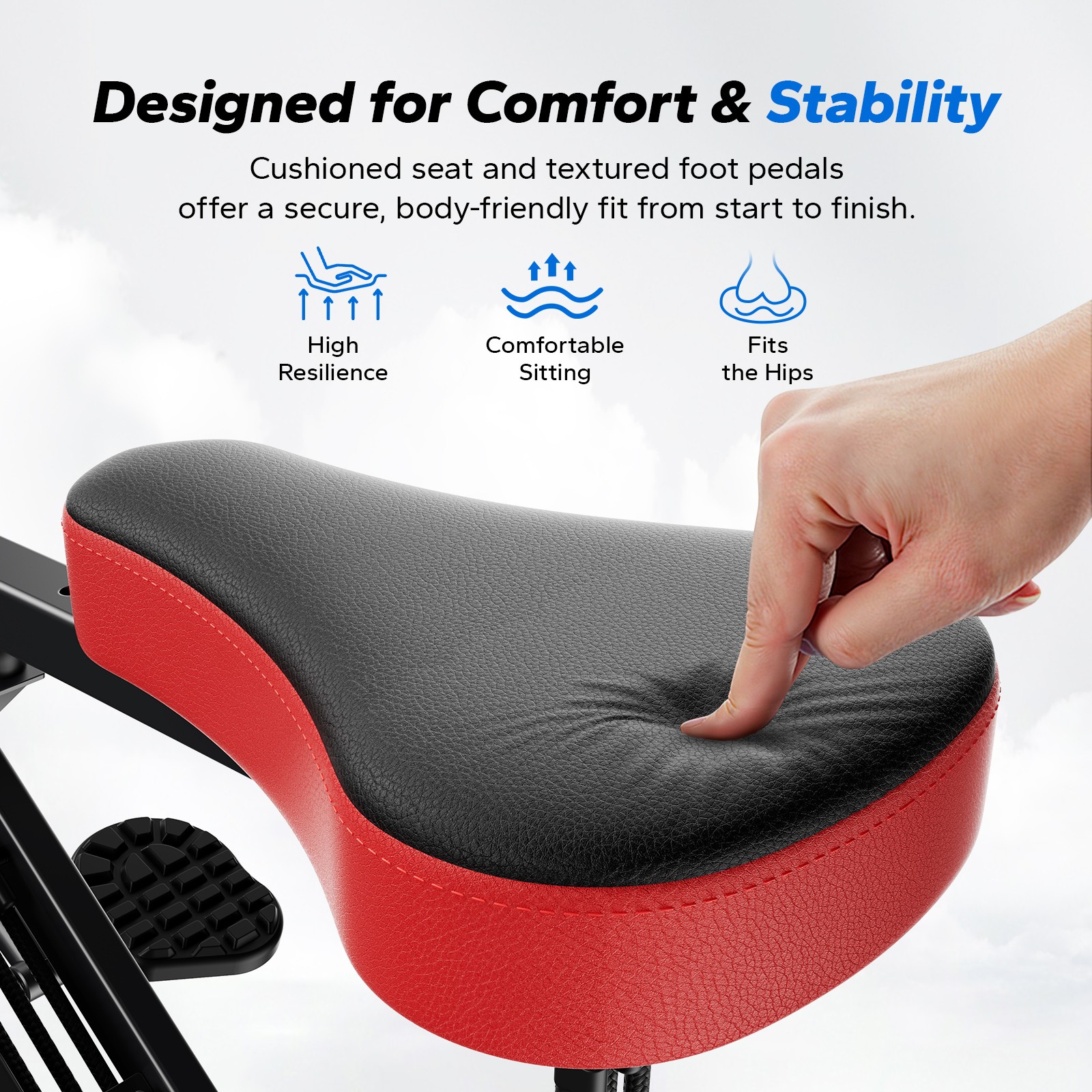 MERACH R07 2 in 1 Squat Rowing Machine Easy Setup & Foldable Exercise Equipment